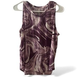Xersion Purple Graphic Sleeveless Tank Top